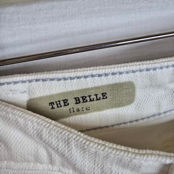 AG Adriano‎ Goldschmied The Belle Flare Jeans White Denim Size 26 NWT - Picture 4 of 11